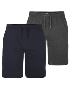 Bigdude Loopback Jogger Shorts Twin Pack Charcoal/Navy